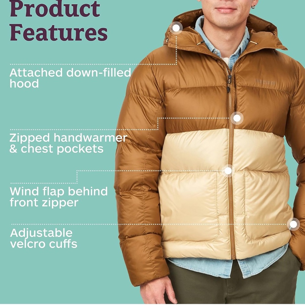 MARMOT Men's Guides Down Hoody Jacket X-Large